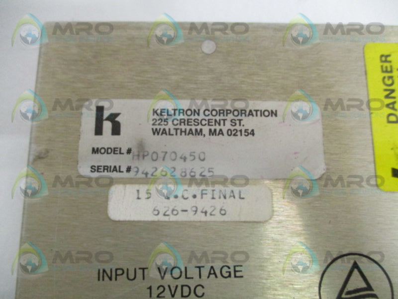 KELTRON HP070450 POWER SUPPLY UNMP