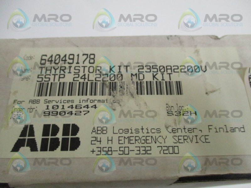 ABB 5STP24L2200 64049178 THYRISTOR KIT  NSFS