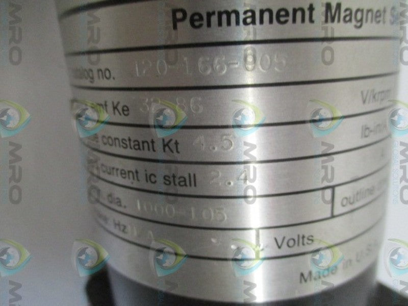 GETTYS 120-166-005 PERMANENT MAGNET SERVO MOTOR UNMP