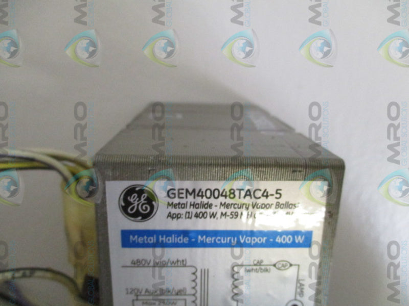 GENERAL ELECTRIC GEM40048TAC4-5 BALLAST  NSNP