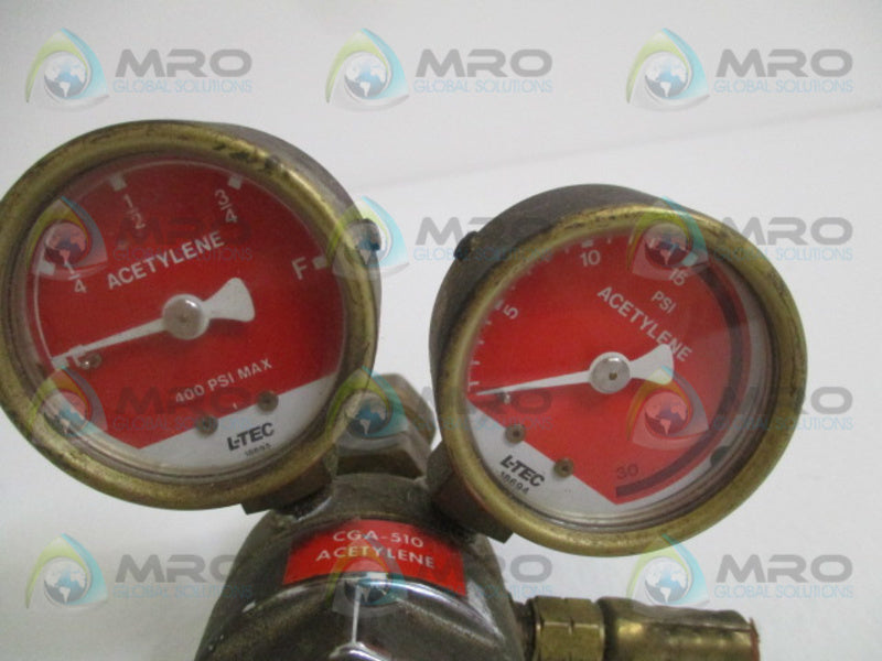 L-TEC R-22-15-510 CGA-510 GAS REGULATOR UNMP