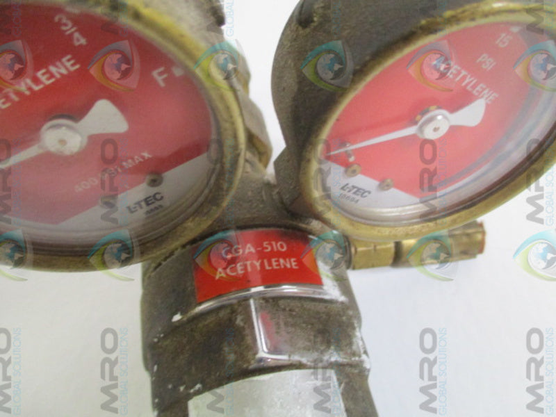 L-TEC R-22-15-510 CGA-510 GAS REGULATOR UNMP