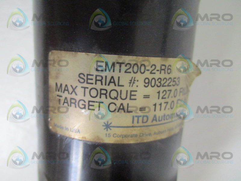ITD EMT200-2-R6 SPINDLE MOTOR ASSEMBLY 117.0/FT.LB. UNMP