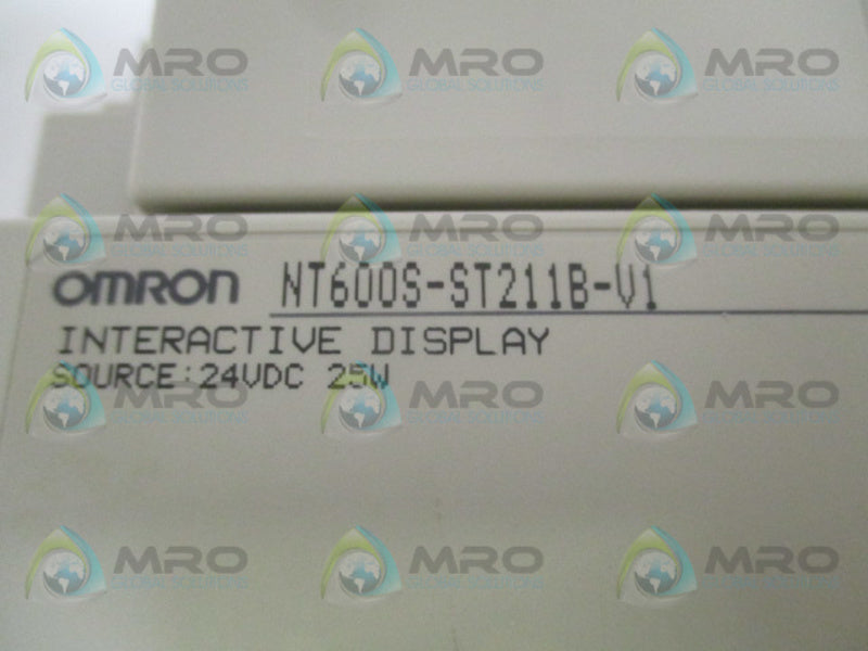OMRON NT600S-ST211B-V1 INTERACTIVE DISPLAY MODULE UNMP