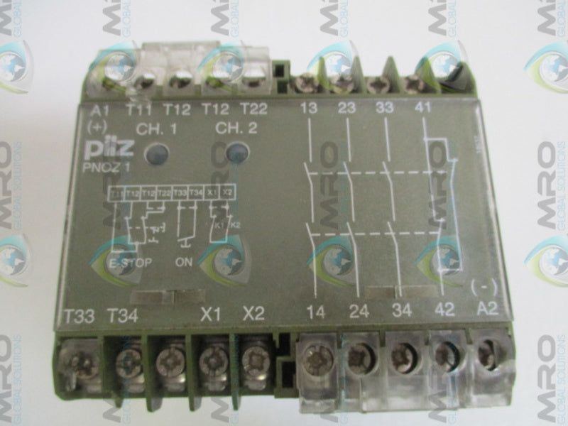 PILZ PNOZ124VDC3S1O SAFETY RELAY 24VDC UNMP