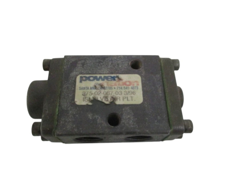 POWER NATION 375-02-087-03 PNEUMATIC AIR VALVE UNMP