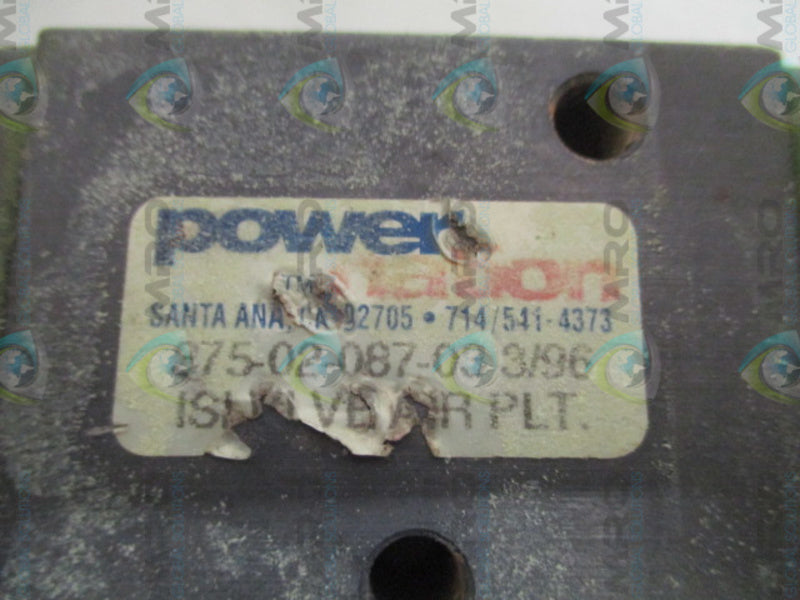 POWER NATION 375-02-087-03 PNEUMATIC AIR VALVE UNMP