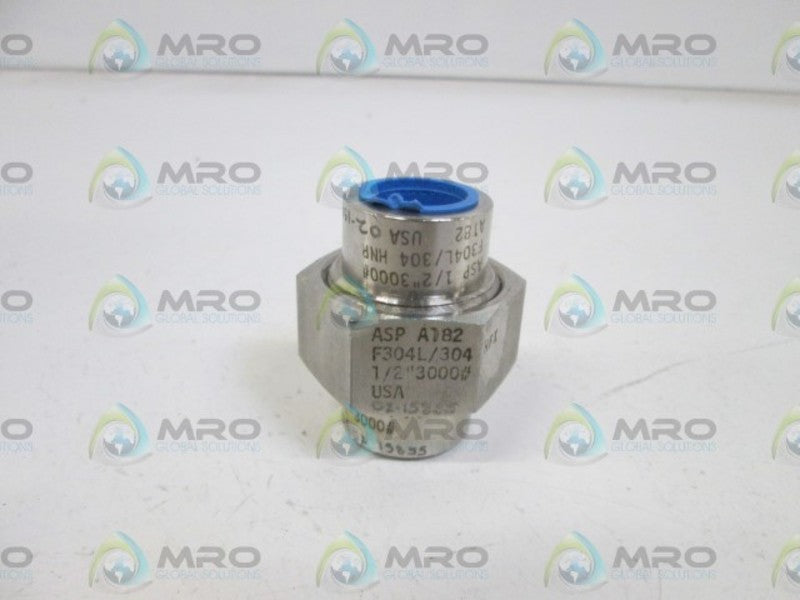 USA COUPLING ASP A182 F340L/304 1/2" 3000# WOG NSNP