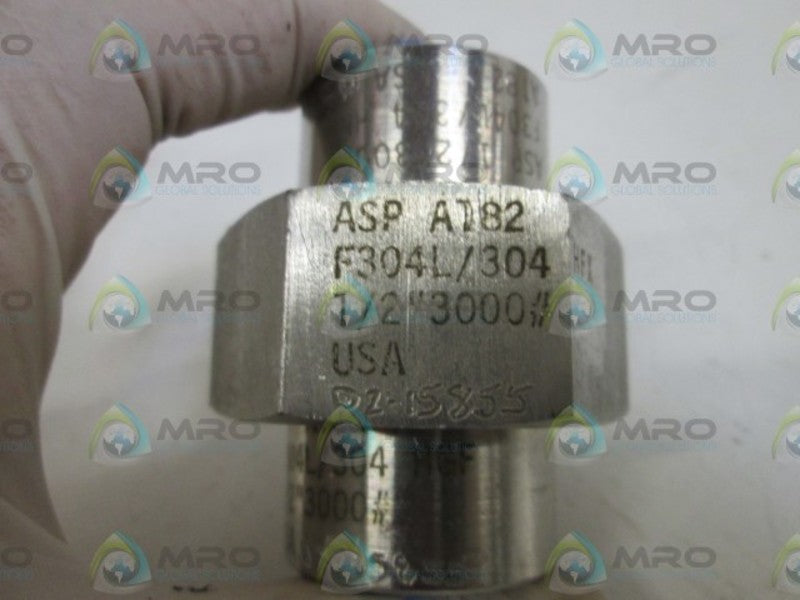 USA COUPLING ASP A182 F340L/304 1/2" 3000# WOG NSNP