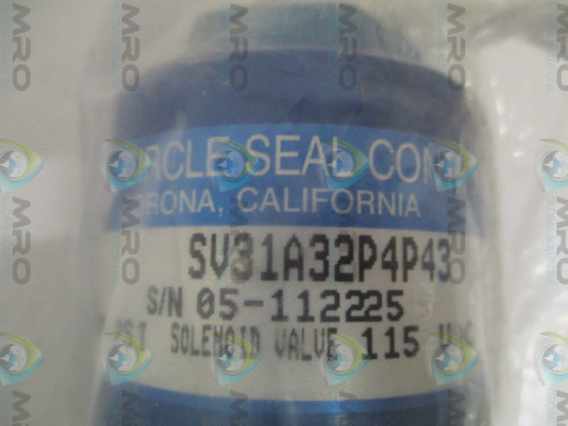 CIRCLE SEAL CONTROLS SV31A32P4P43 SOLENOID VALVE  NSNP