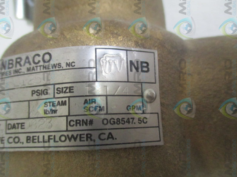 CONBRACO 19KGFL125 SOLENOID VALVE 1-1/4"  NSNP