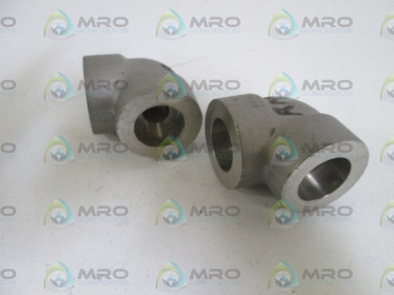LOT OF 2 BONNEY ELBOW 3/4" 6000 F188A182F316 NSNP