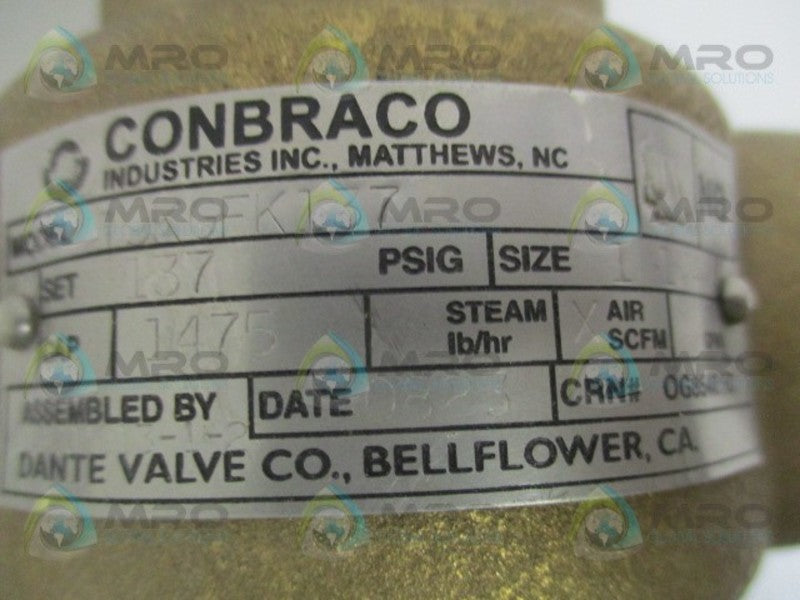 CONBRACO 19KGFK137 RELIEF VALVE 1-1/4"  NSNP