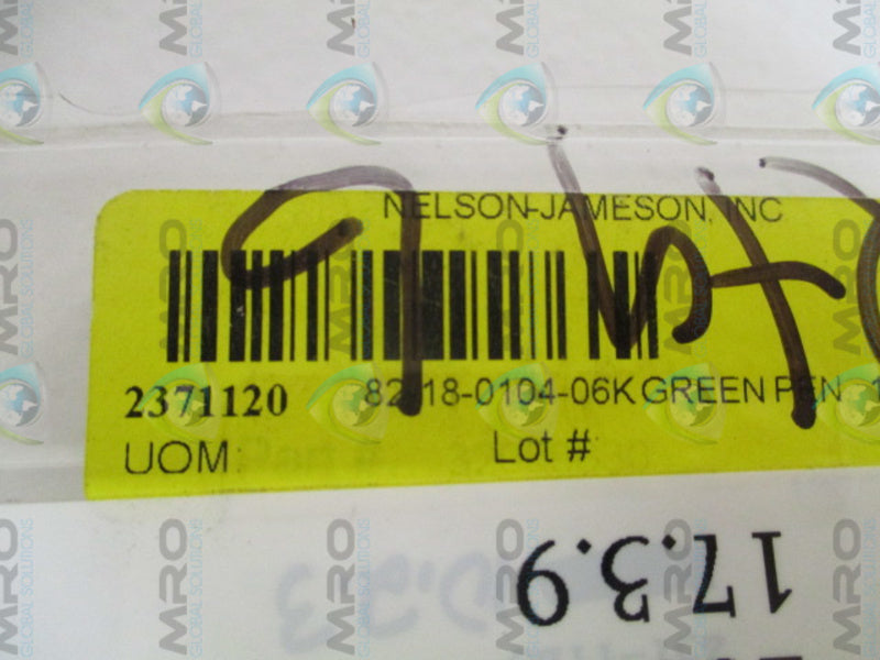 NELSON-JAMESON 2371120 82-18-0104-06K CHART GREEN PEN  NSNP
