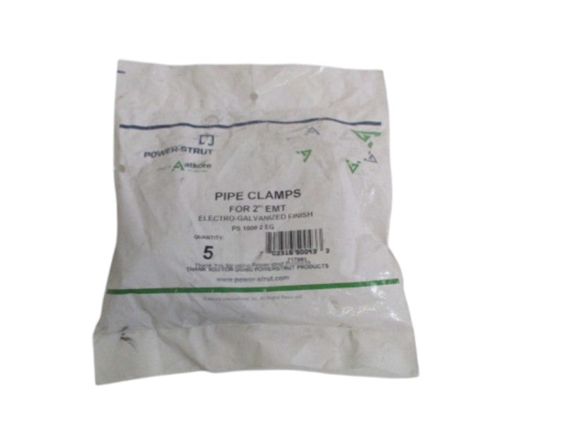 POWER-STRUT PS10002EG PIPE CLAMPS 2" (PKG OF 5) NSMP