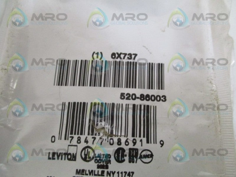 LEVITON 86003 1-GANG DUPLEX RECEPTACLE PLATE NSMP