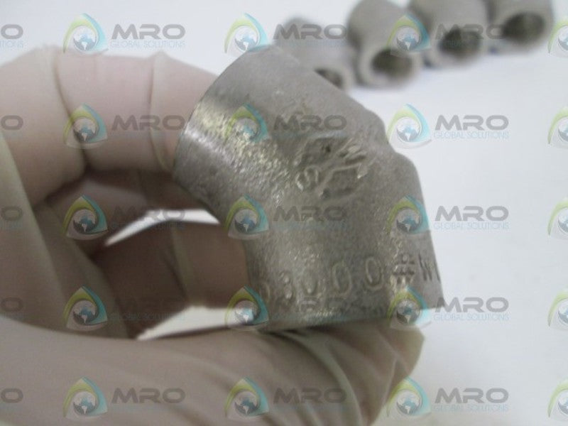 LOT OF 5 ELBOW 3/8" 3000 WOG A182F304E44 NSNP