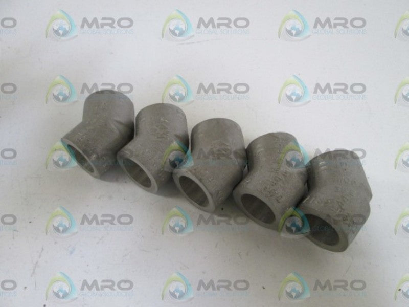 LOT OF 5 ELBOW 3/8" 3000 WOG A182F304E44 NSNP