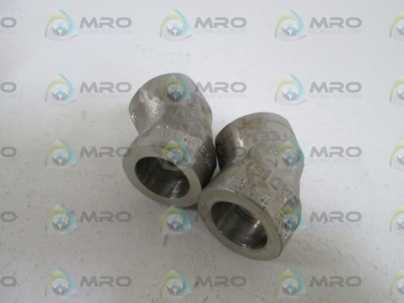 LOT OF 2 LADISH ELBOW 3/8" 3000WOG F304ESJ NSNP