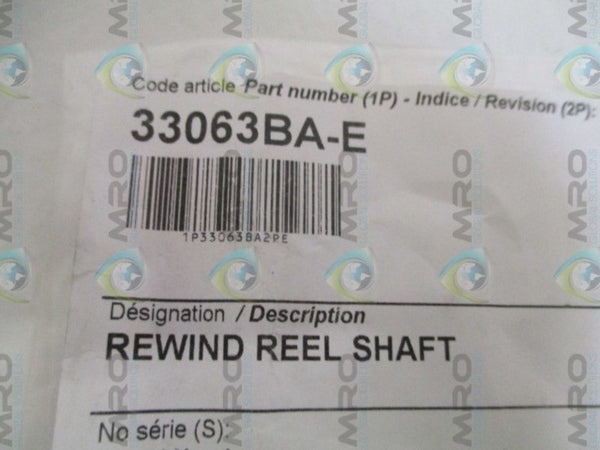 MARKEM IMAJE 33063BA.E REWIND REEL SHAFT  NSMP