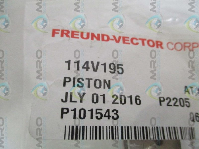 FREUND-VECTOR 114V195 PISTON  NSMP