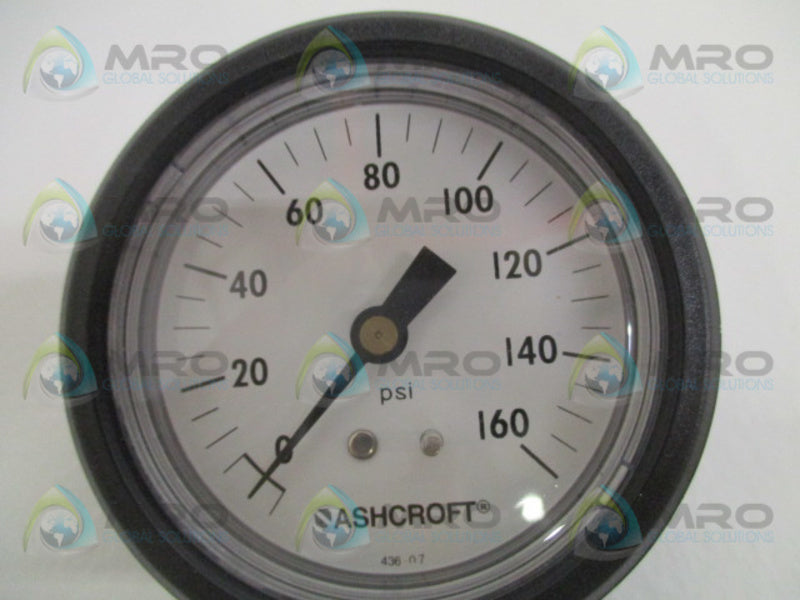ASHCROFT 25W1005PH02BXUC-160# PRESSURE GAUGE 0-160 PSI  NSMP