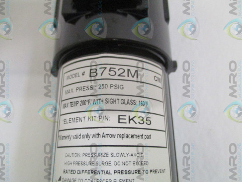 ARROW PNEUMATICS B752M FILTER/REGULATOR 1/4"  NSMP