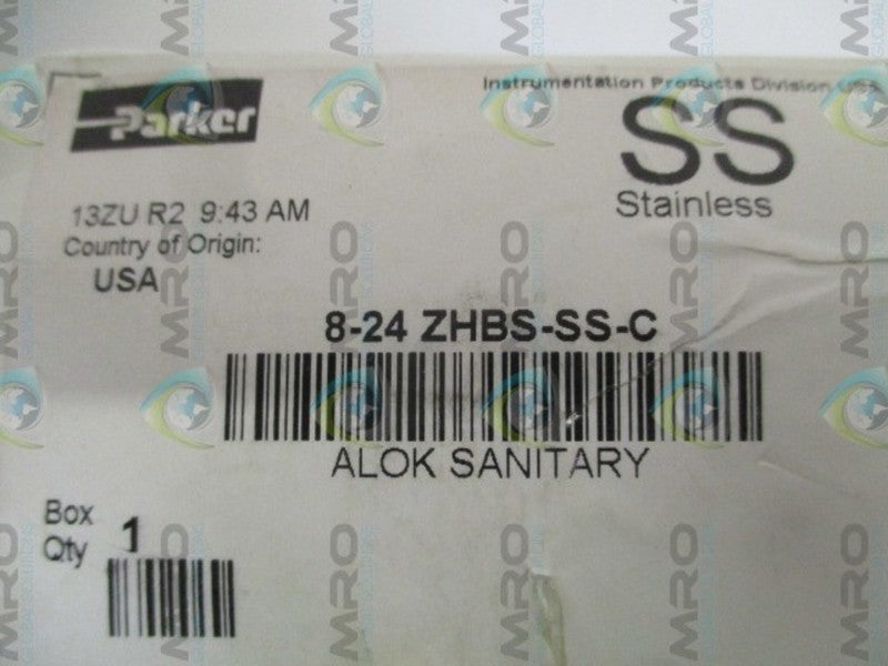 PARKER 8-24ZHBS-SS-C SANITARY FITTING NSMP
