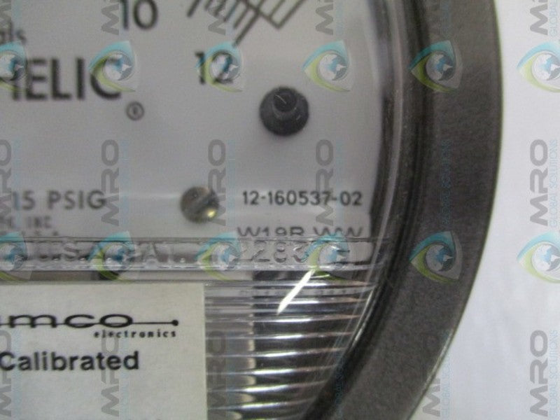 DWYER 12-160537-02 PRESSURE GAUGE 0-50 WC 0-12 KPA  NSNP