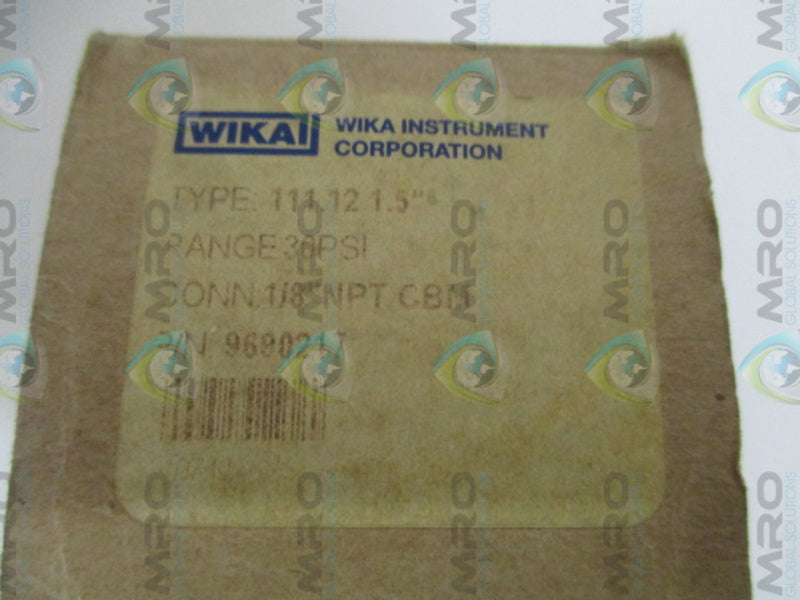 WIKA 9690217 PRESSURE GAUGE 0-30 PSI NSMP