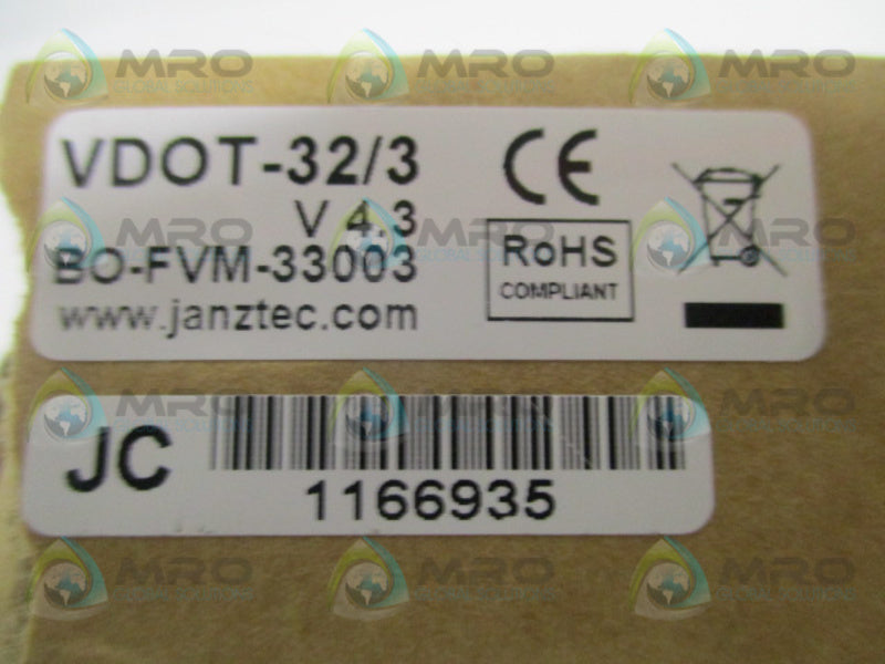 JANZTEC VDOT-32/3 BO-FVM-33003 INTERFACE MODULE NSMP