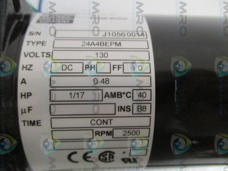 BODINE 24A4BEPM SMALL MOTOR HP: 1/7 RPM: 2500  NSMP