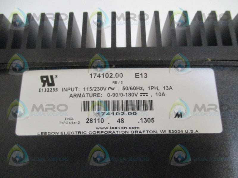 LEESON 174102.00 ADJUSTABLE SPEED DC MOTOR CONTROL NSMP