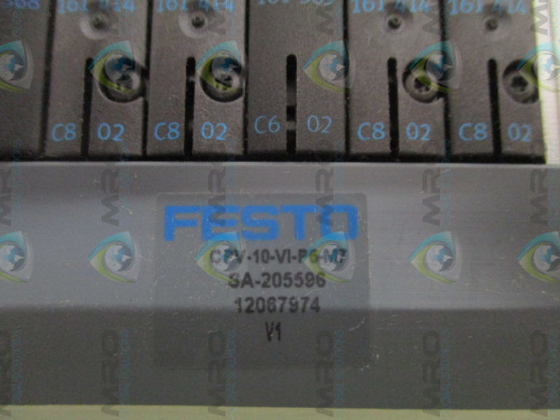 FESTO CPV-10-VI-P6-M7 SOLENOID VALVE BANK  NSNP