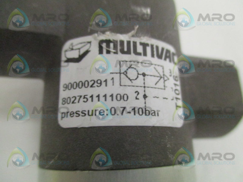 MULTIVAC 80275111100 VALVE ASSEMLBY NSNP