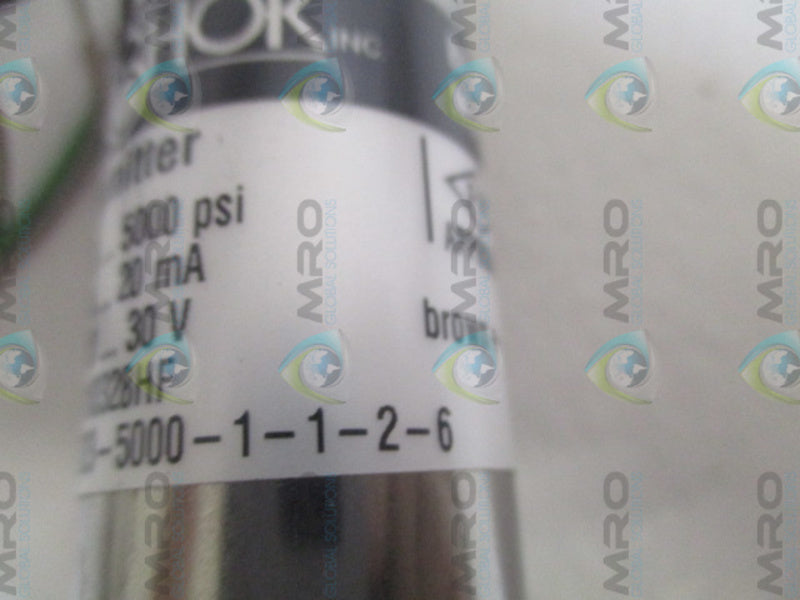 NOSHOK 623-5000-1-1-2-6 PRESSURE TRANSMITTER 0-5000 PSI NSNP