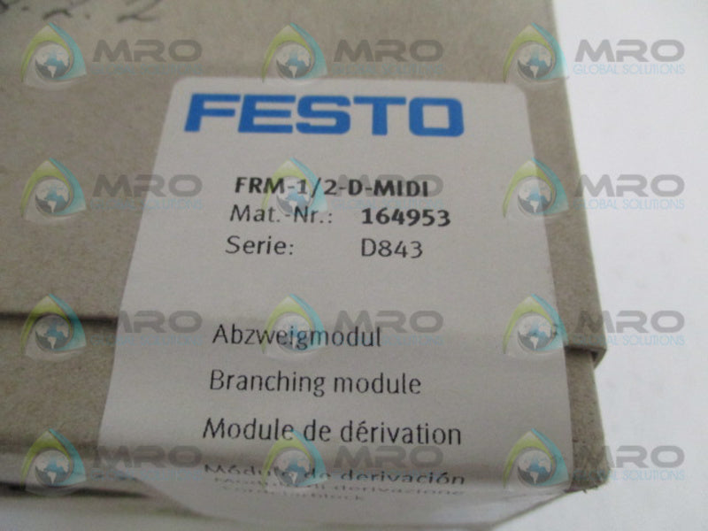 FESTO FRM-1/2-D-MIDI BRANCHING MODULE  NSFS