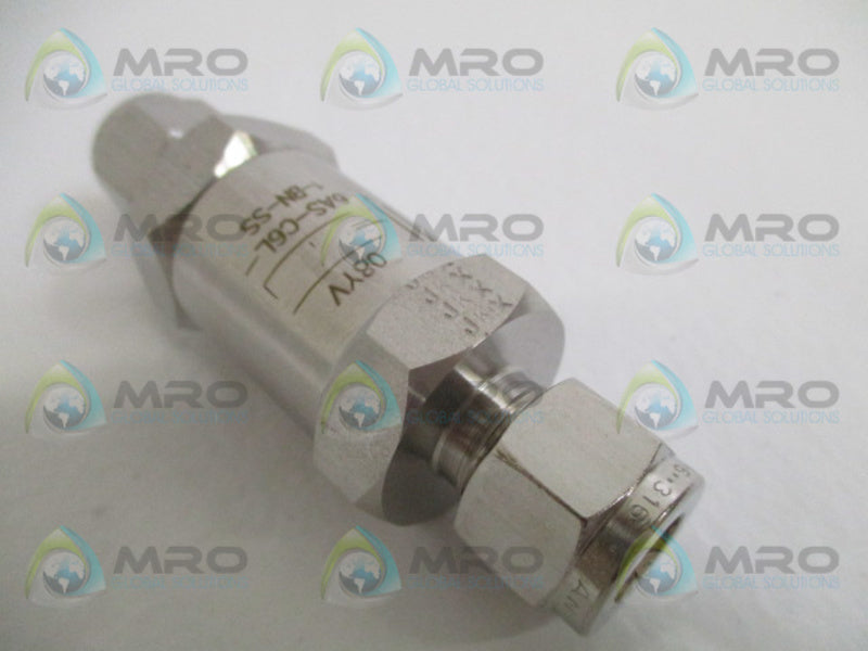 PARKER 6AS-C6L-1-BN-SS CHECK VALVE NSMP