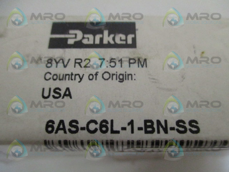 PARKER 6AS-C6L-1-BN-SS CHECK VALVE NSMP