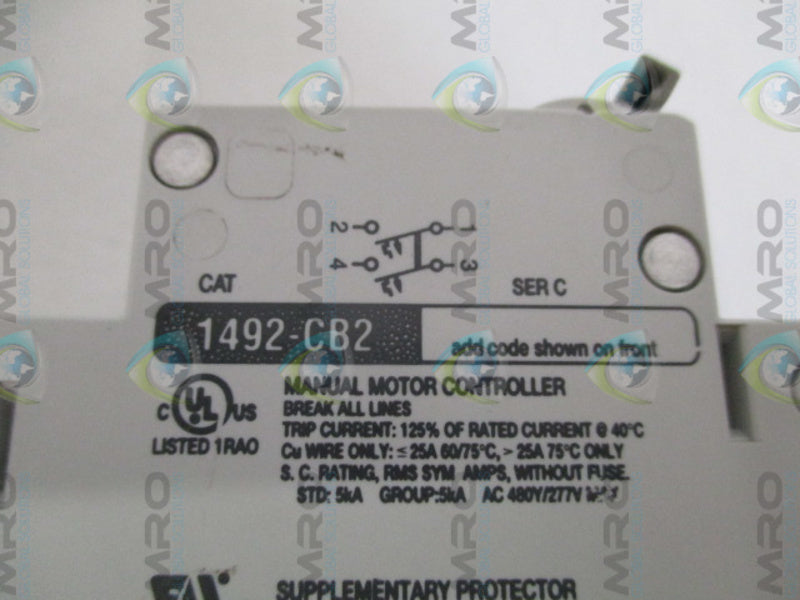 ALLEN BRADLEY 1492-CB2G320 SER. C CIRCUIT BREAKER 32A  UNMP