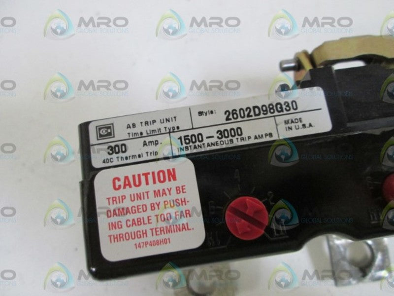 CUTLER-HAMMER AB TRIP UNIT 2602D98G30  UNMP