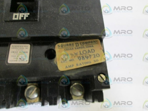 SQUARE D CIRCUIT BREAKER 989720 480V NSMP