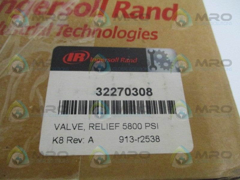 INGERSOLL RAND 32270308 PRESSURE RELIEF VALVE 5800PSI NSFS
