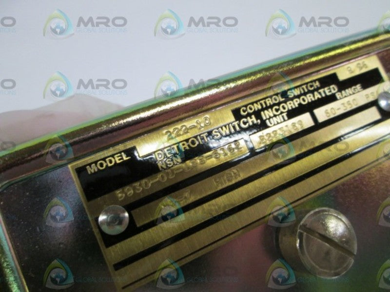 DETROIT SWITCH INC. CONTROL SWITCH 222-10  NSMP