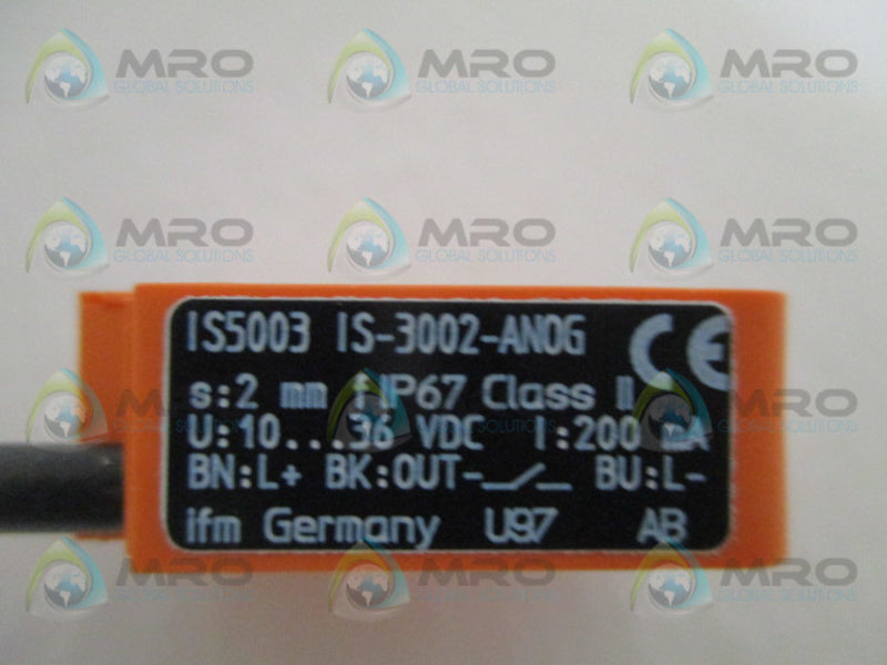 IFM EFECTOR IS5003 INDUCTIVE SENSOR NSMP