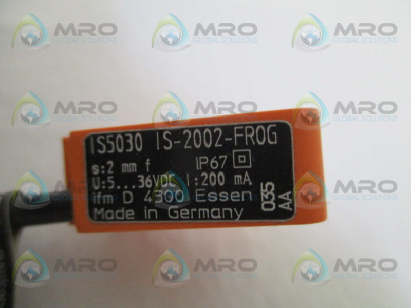 IFM EFECTOR IS5030 IS2002FROG INDUCTIVE SENSOR NSMP