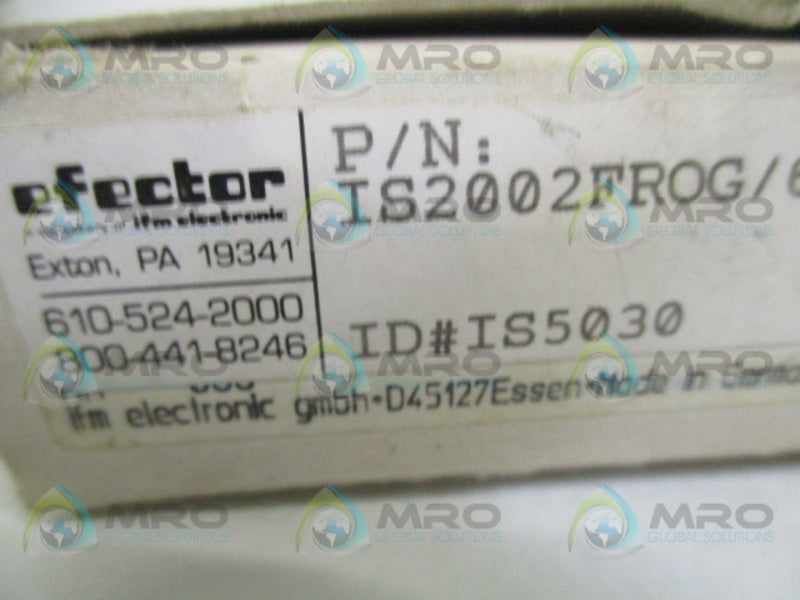IFM EFECTOR IS5030 IS2002FROG INDUCTIVE SENSOR NSMP