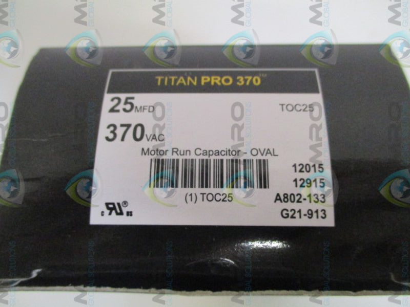 TITAN PRO TOC25 MOTOR RUN CAPACITOR 370VAC NSMP
