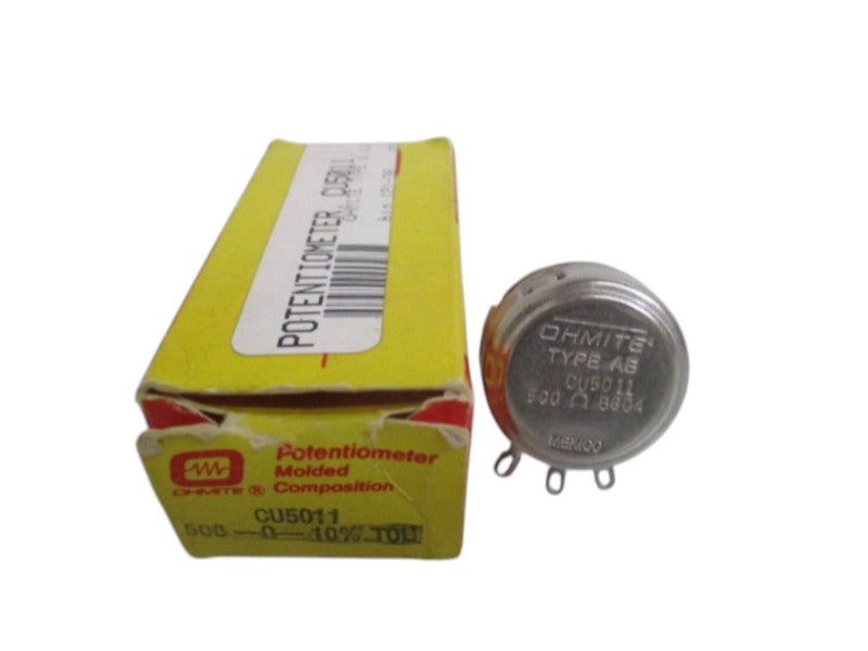 OHMITE CU5011 POTENTIOMETER 500 OHMS NSMP