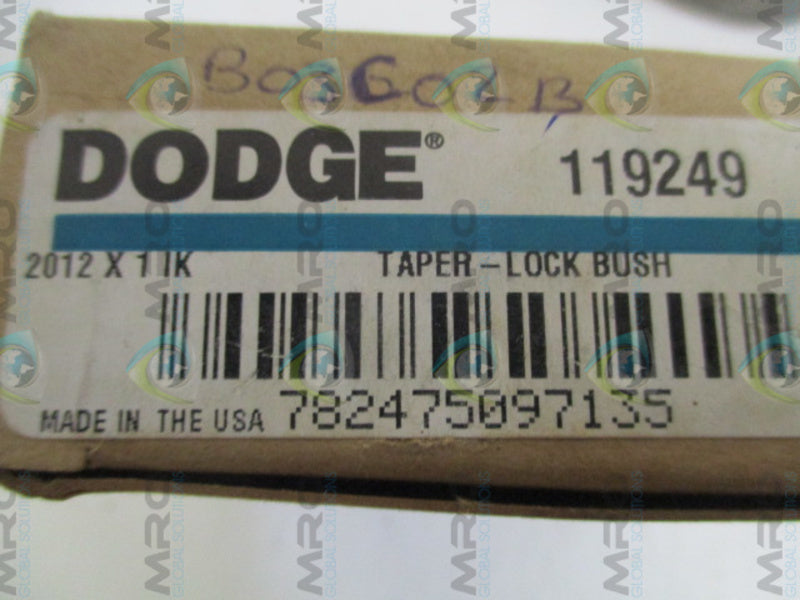 DODGE 119249 2012 TAPER LOCK BUSHING 1"  NSMP